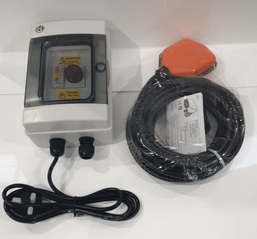 Zuomeng Septic/Sump Pump High Water Alarm - 110dB Sound & Flashing Light, IP67 Waterproof, Float Switch
