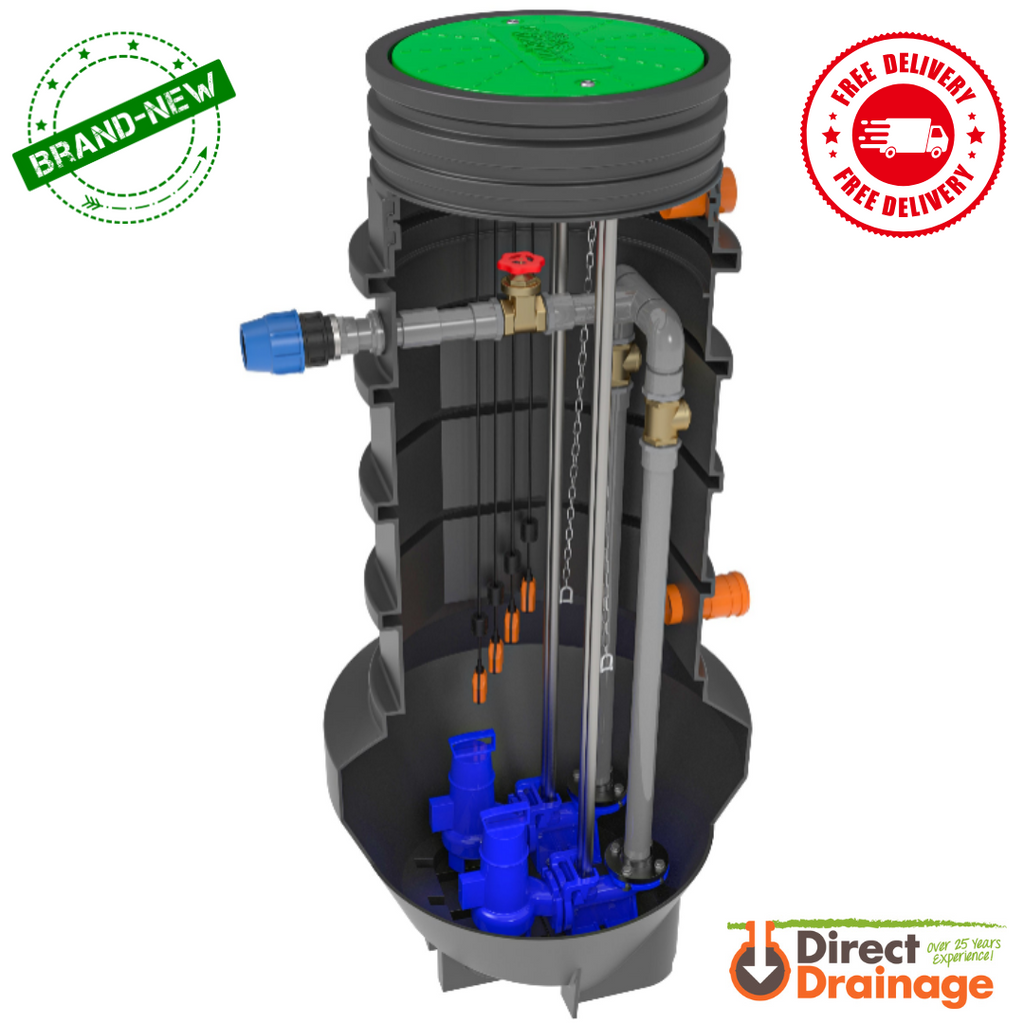 Klargester Hillmaster Chiltern PX5 1120L Sewage Pump Station