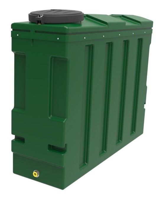 Harlequin Diamond 1400SSL Bunded Slim Oil Tank (with Apollo Tank Pack)