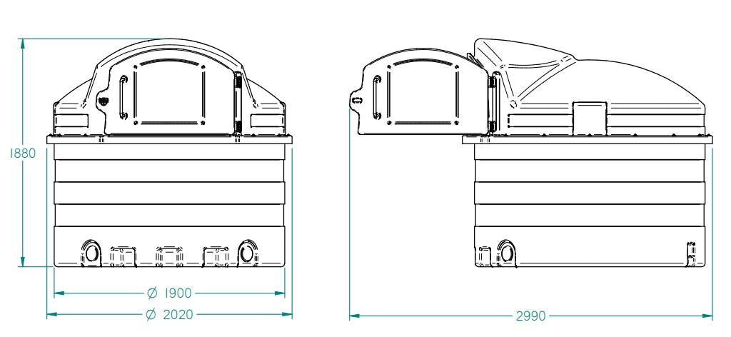 Harlequin 2500 Litre Bunded Fuel Tank | 2500FP