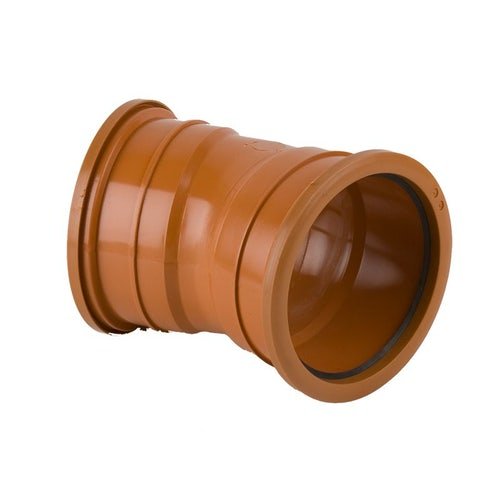 160mm Double Socket 22.5° Bend B6051 | Underground Drainage Pipe Fitting