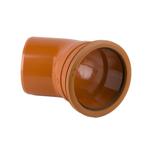 160mm Single Socket 45° Bend B7061 | Underground Drainage Pipe Fitting
