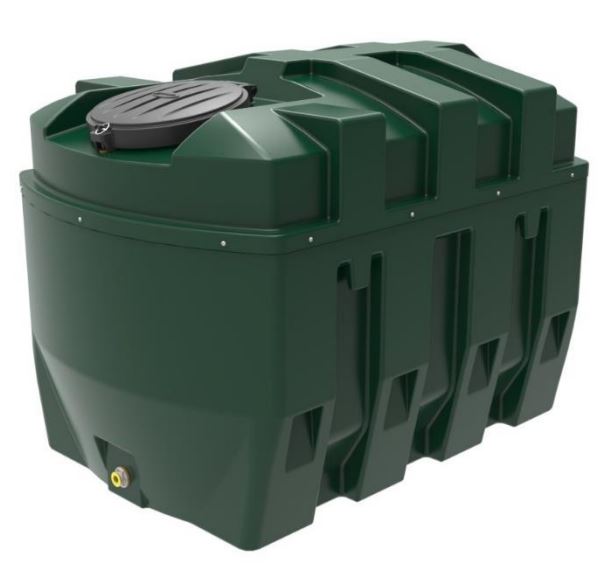 Harlequin Diamond 1650HZB Bunded Horizontal Oil Tank (with Apollo Tank Pack)