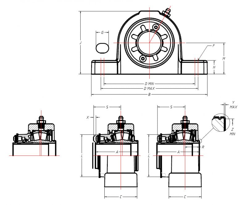 Dodge 45mm BF/BG Bearing