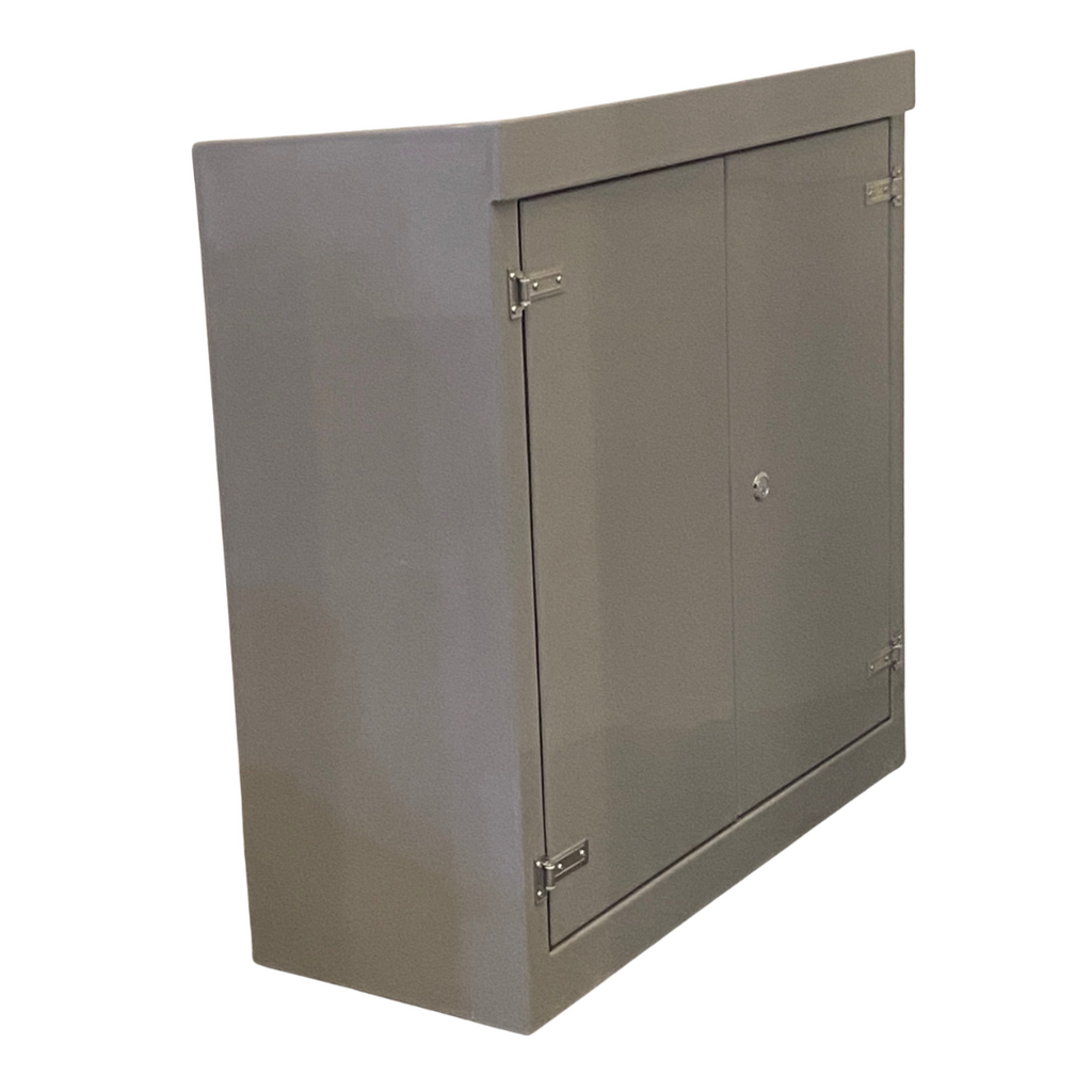 K3 H1260 x W1215 x D500 GRP Electrical Kiosk Cabinet Double Door