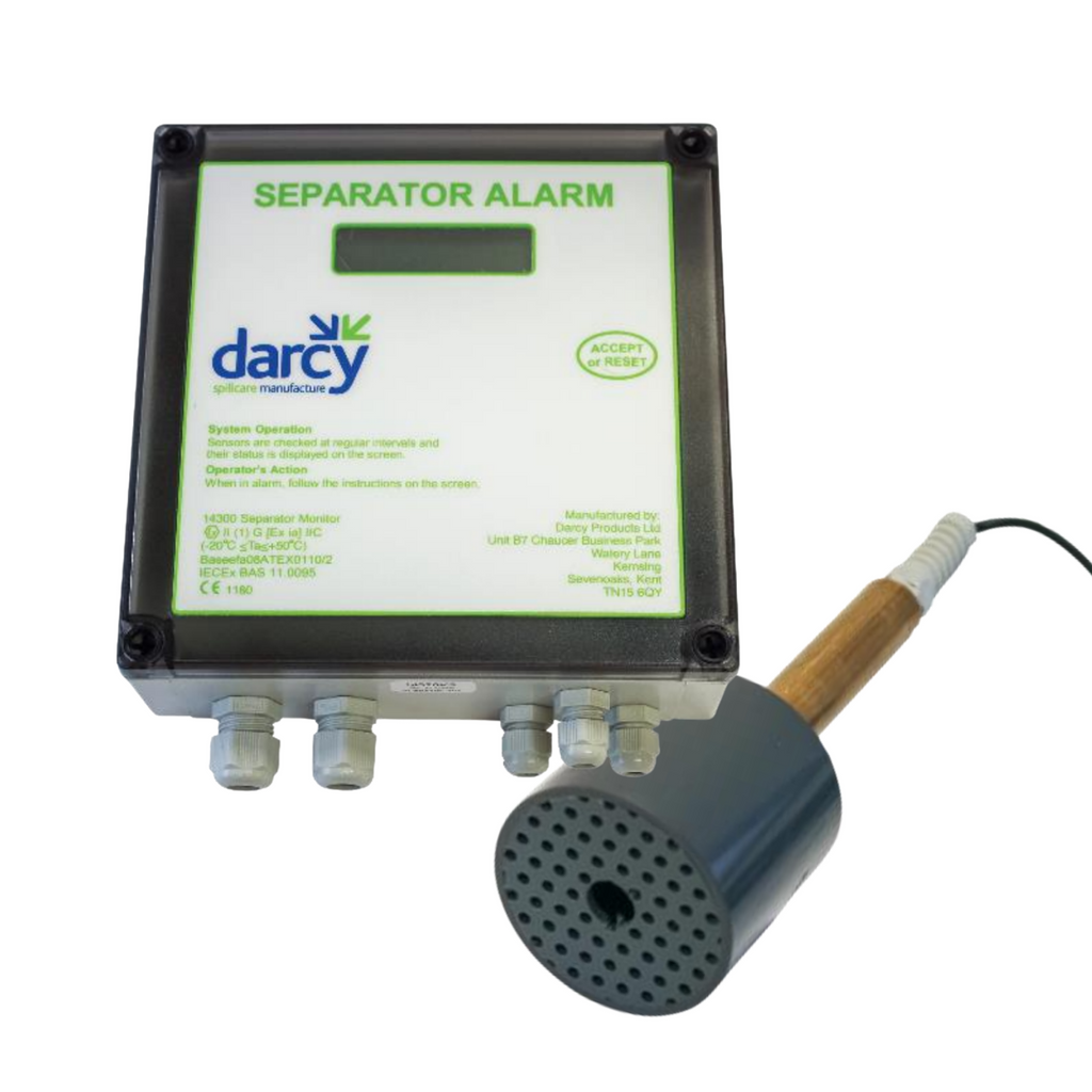 Darcy Complete IP65 Mains Separator Alarm with High Oil Grey PVC Float Probe