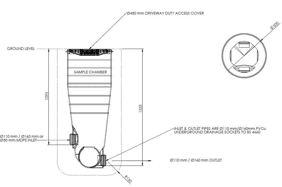 Sample Chamber R19 Clearwater Sewage Treatment Sample Chamber | SCP10ASA